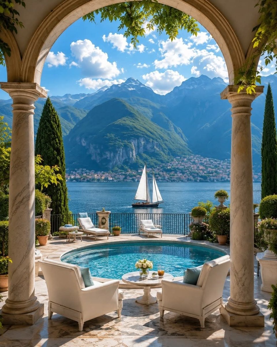 Lake Como Italy scenic view