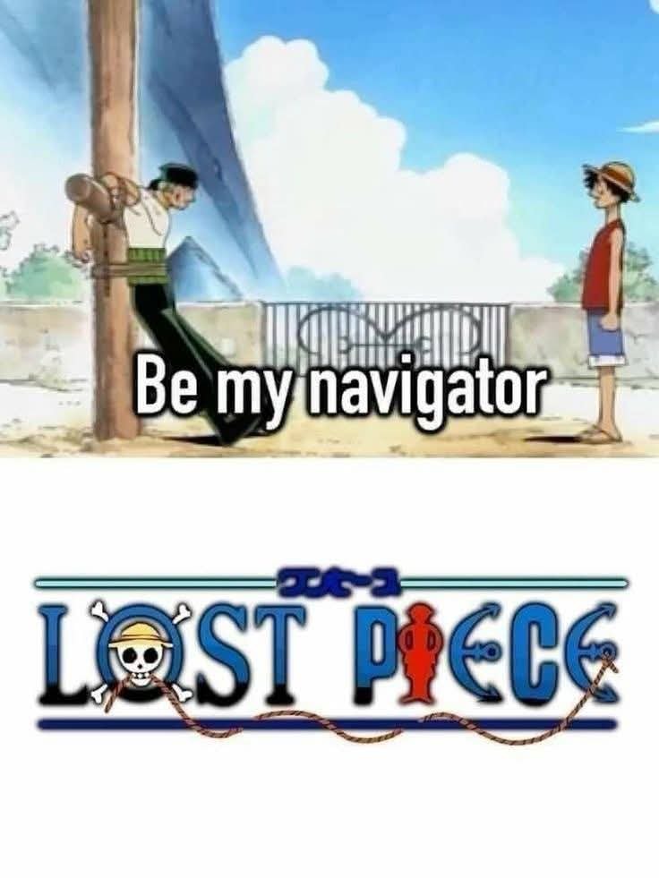 One Piece Zoro Luffy navigator meme