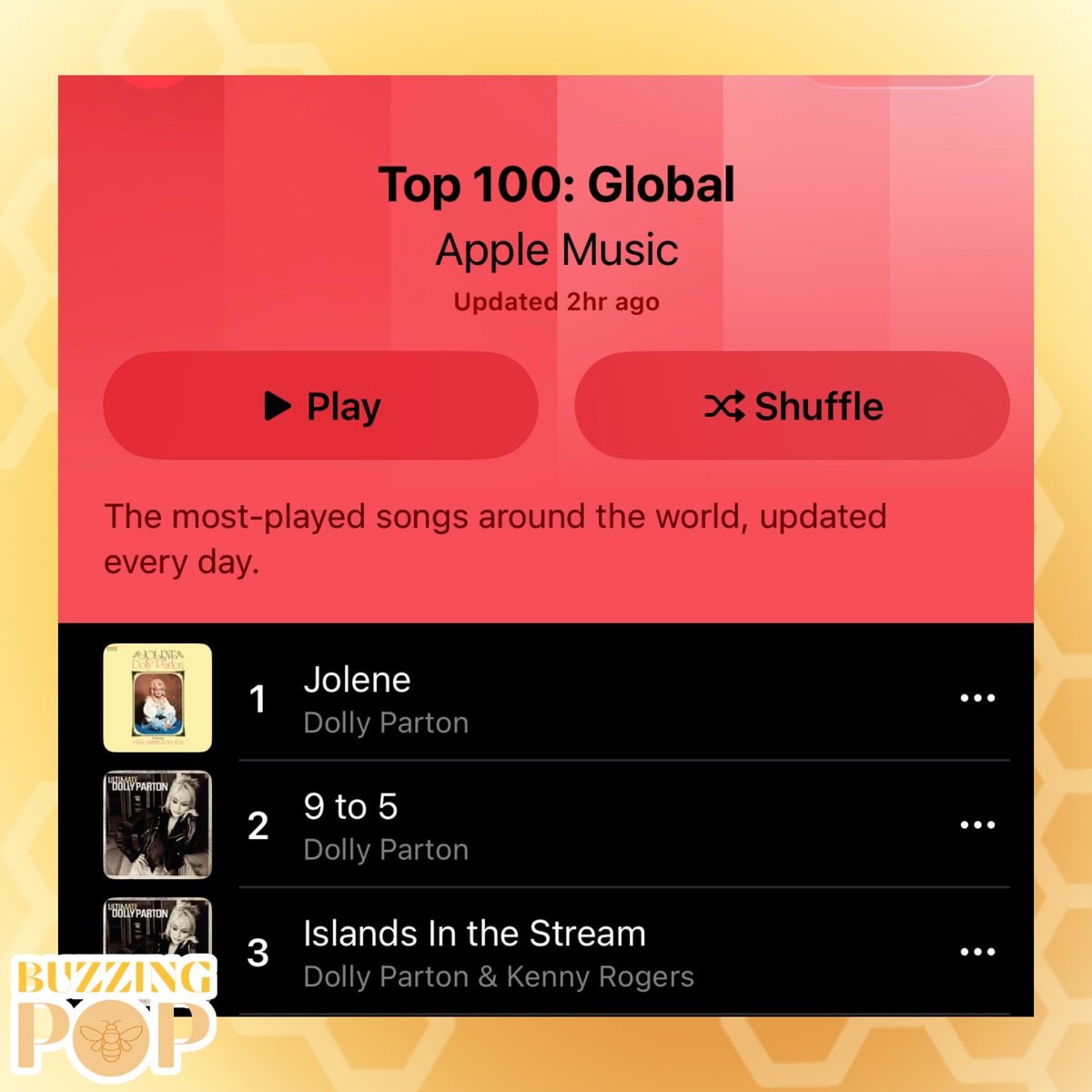 Dolly Parton Apple Music Top 3 (photo 2 of 2)