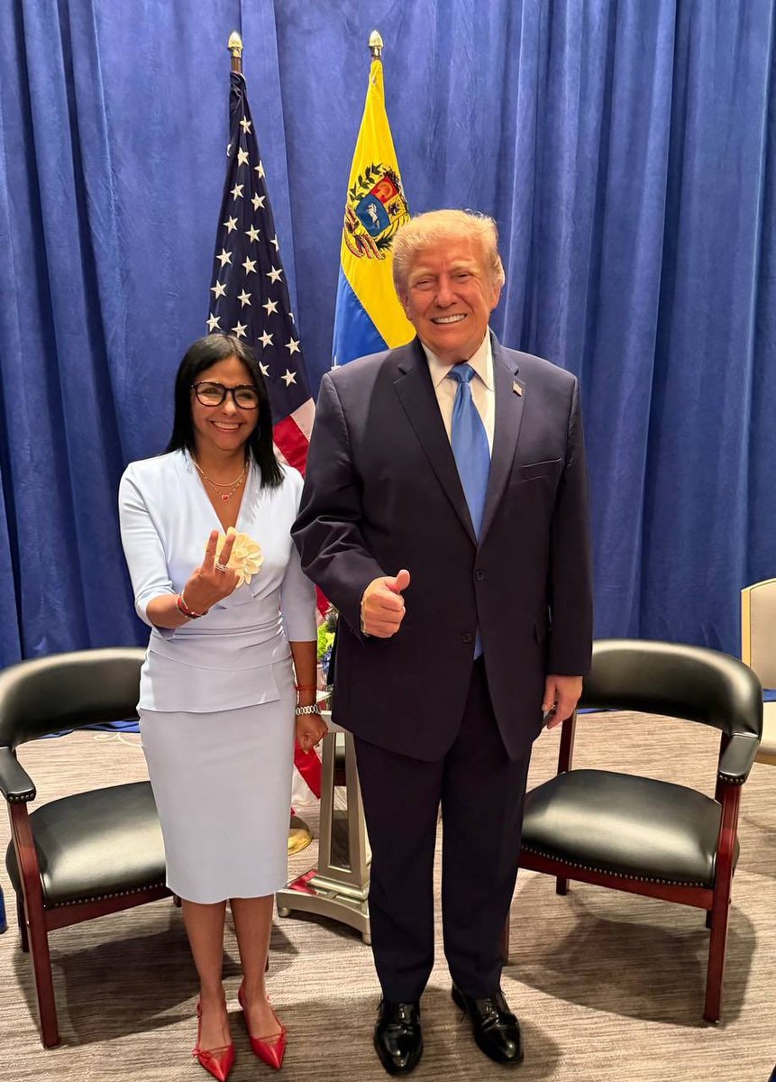 Delcy Rodríguez and Donald Trump meeting (photo 3 of 3)