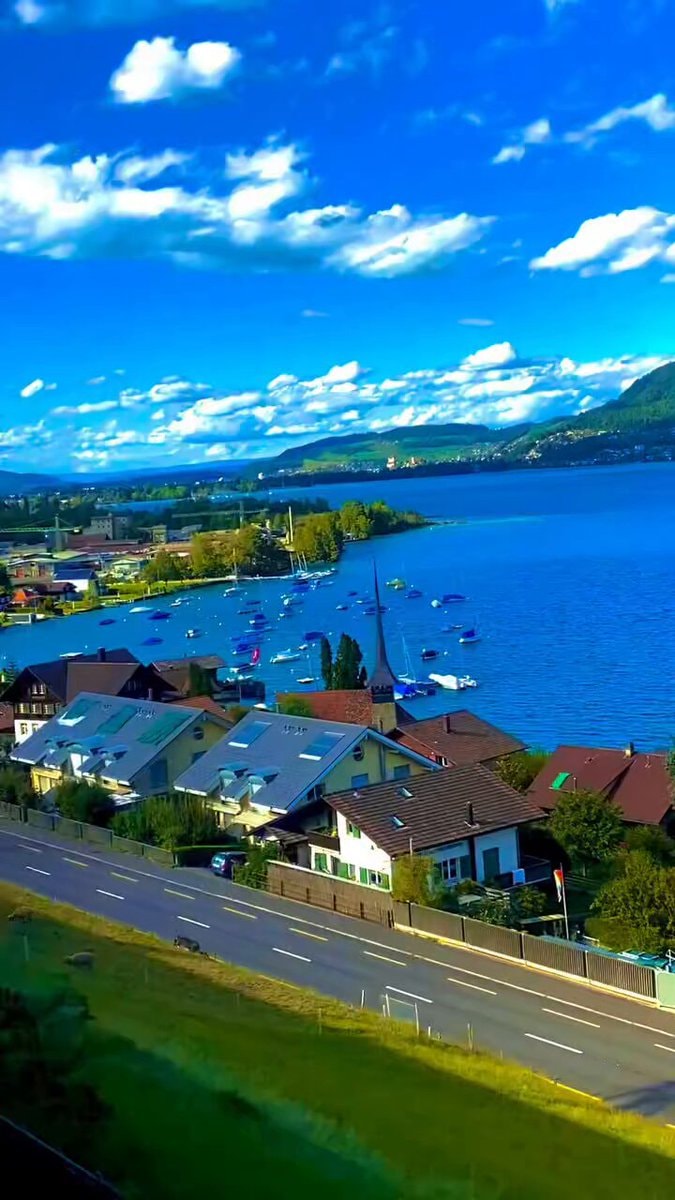 Scenic landscape in Switzerland