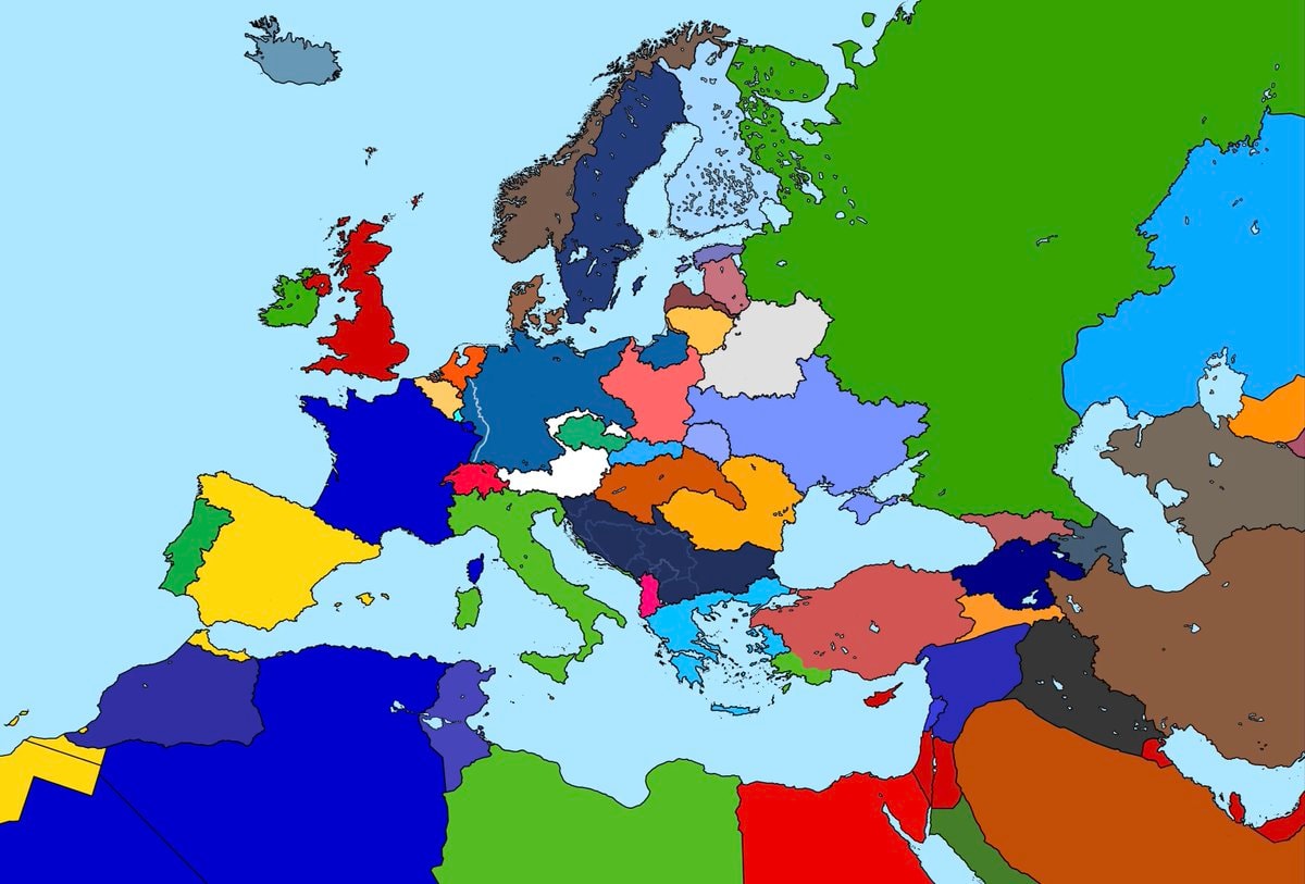 Alternate map of Europe after world war one