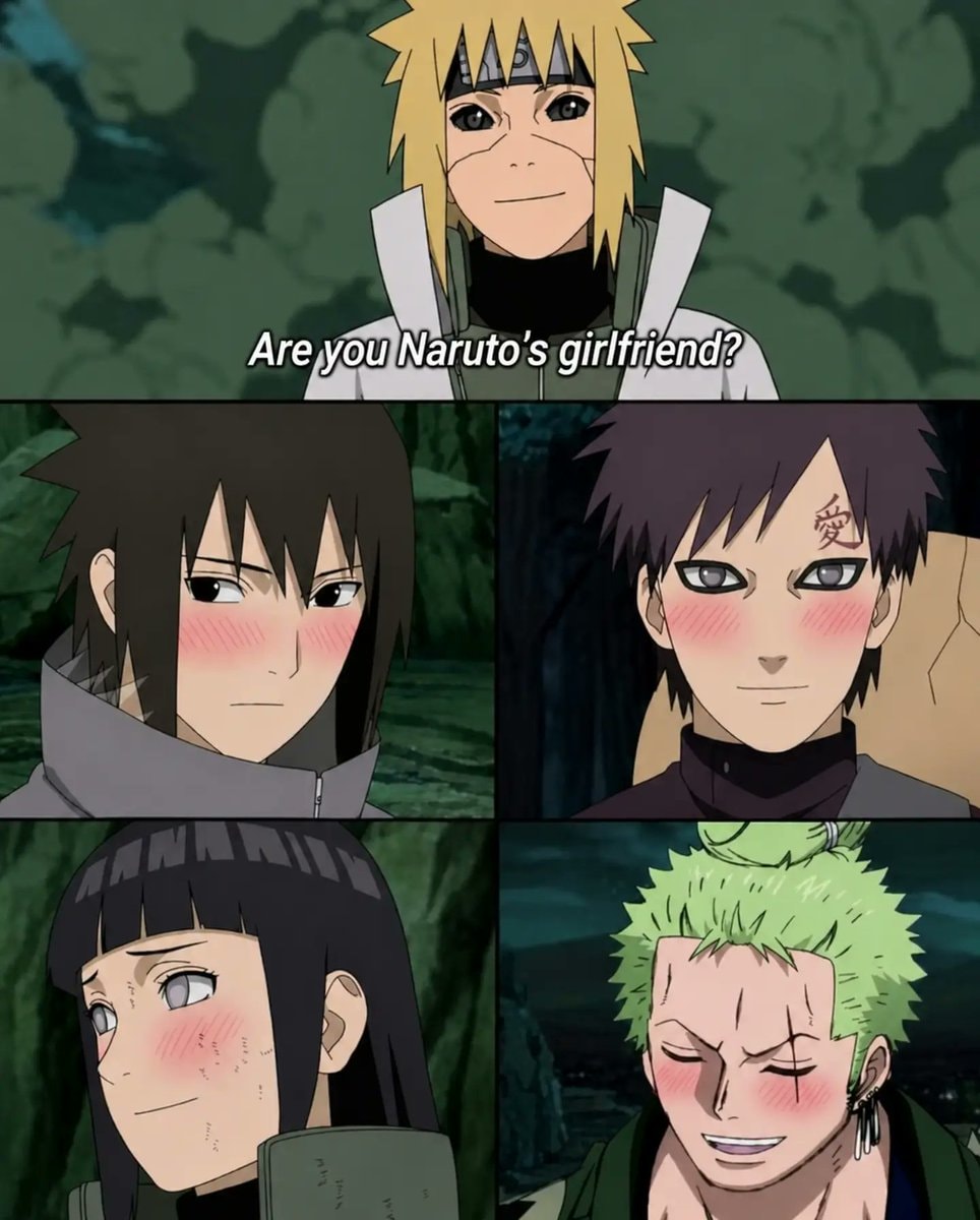 anime character blushes