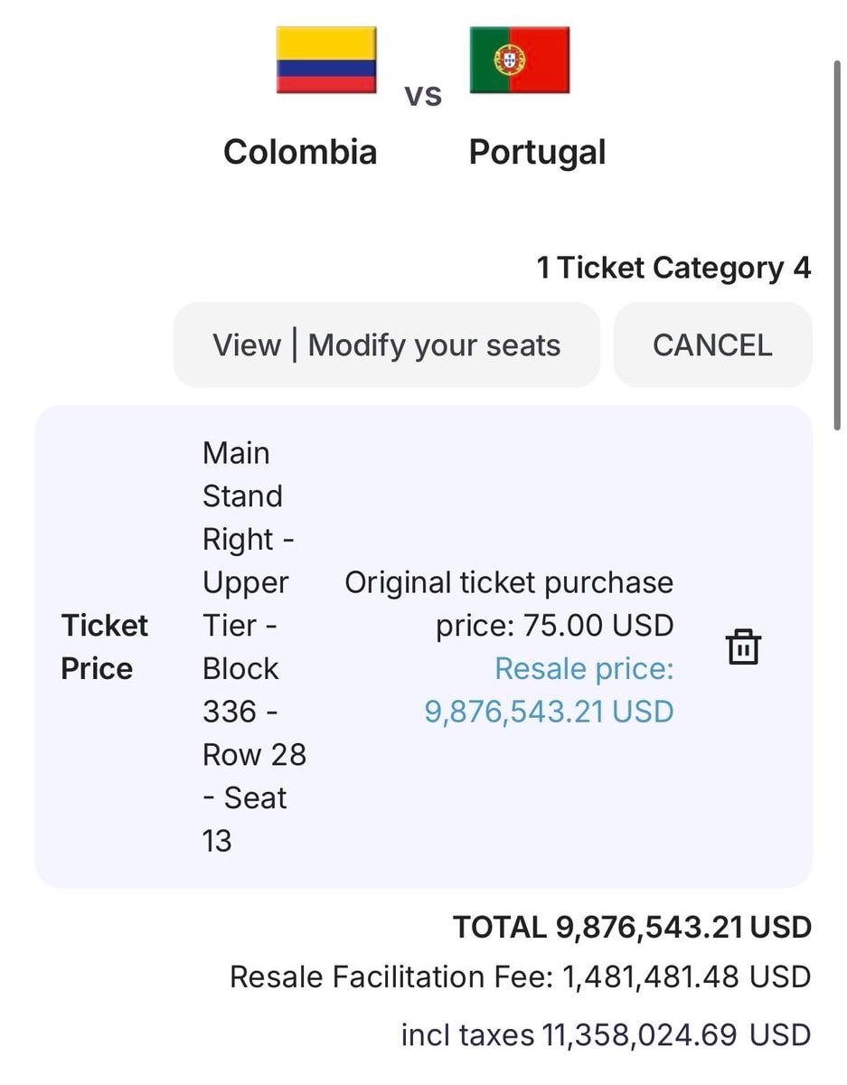 Cristiano Ronaldo Portugal tickets (photo 2 of 2)