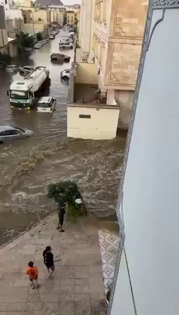 Taif flooding sweeps cars