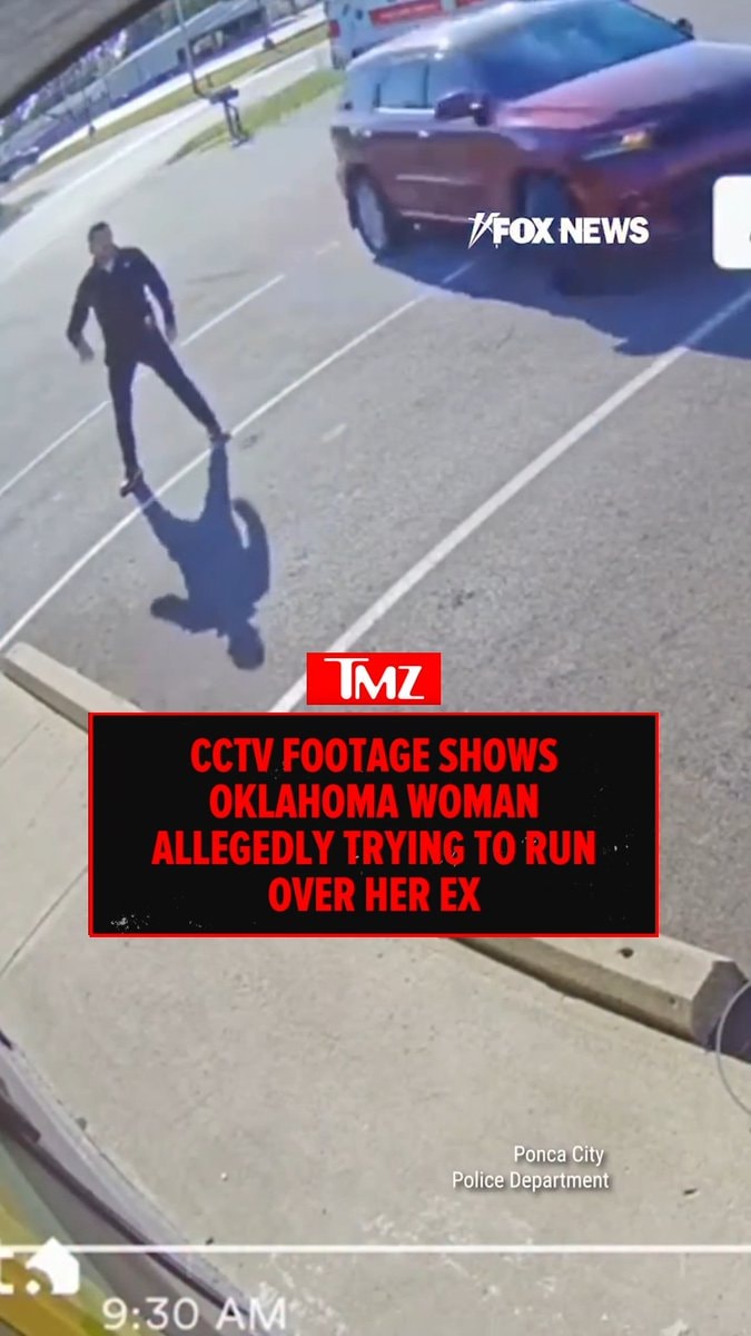 Oklahoma woman alleged car attack CCTV
