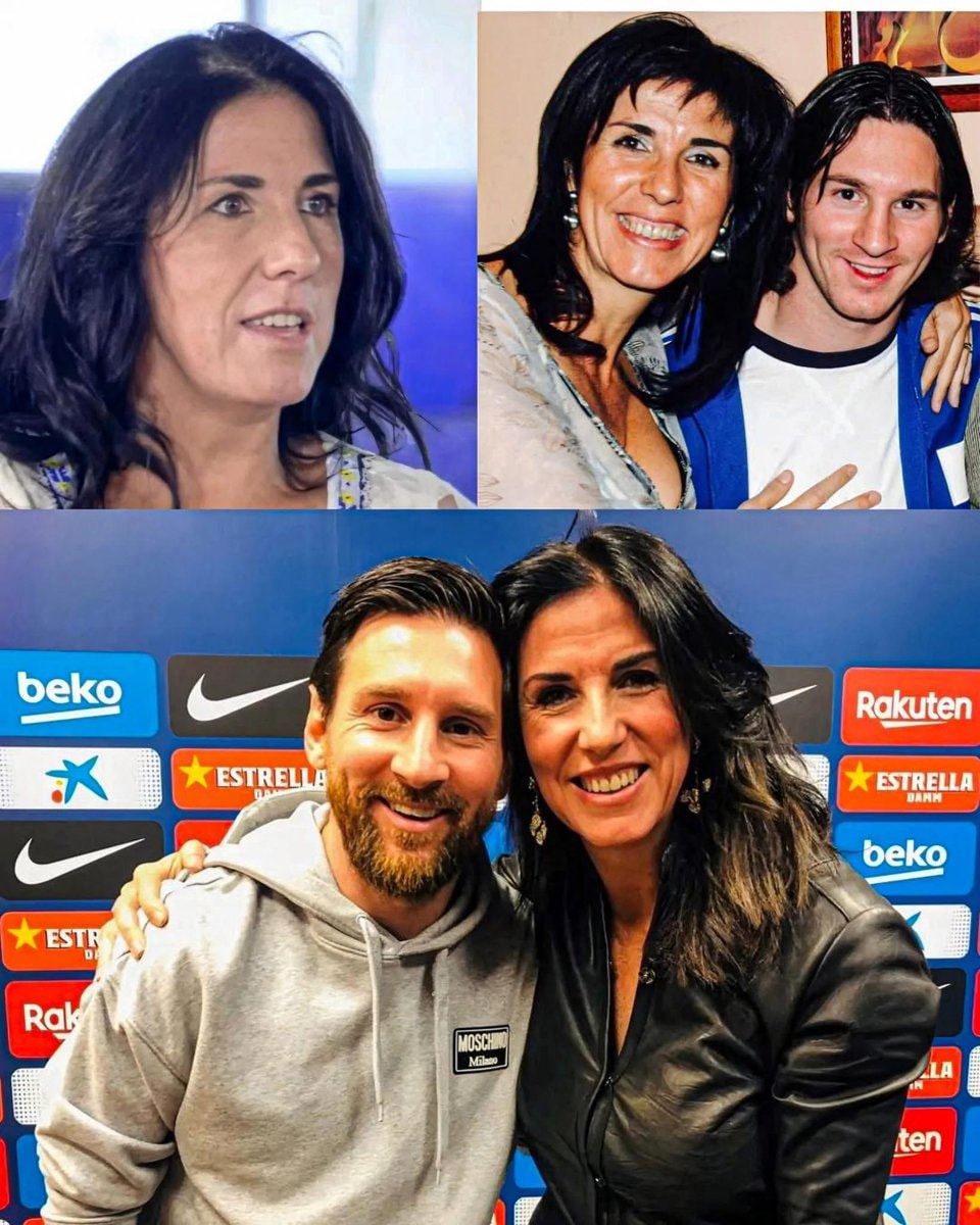 Cristina Cubero and young Messi