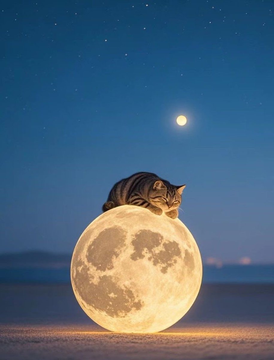 cat sitting on the moon cat sitting on the moon