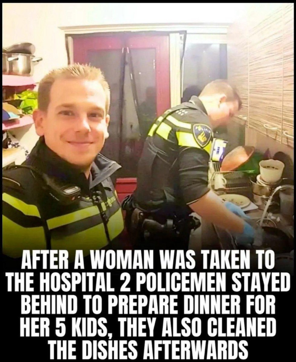 Police officers cook dinner for kids after woman hospitalized Police officers cook dinner for kids after woman hospitalized