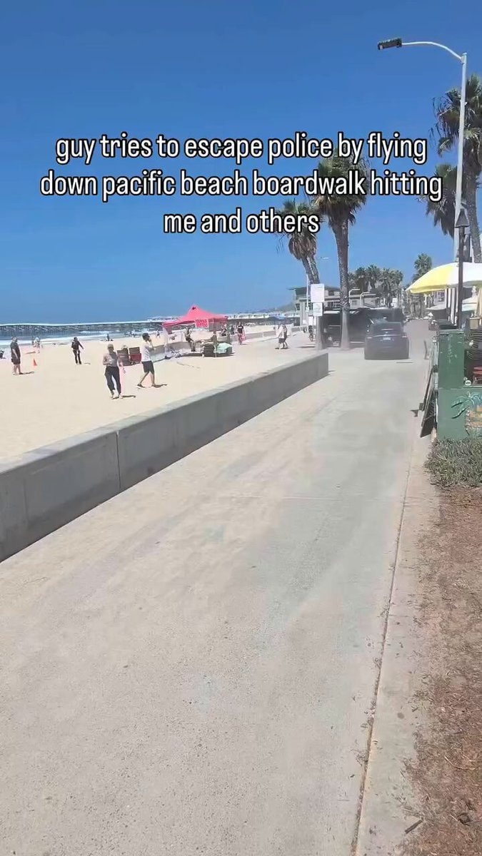 Stolen Tesla chase Pacific Beach
