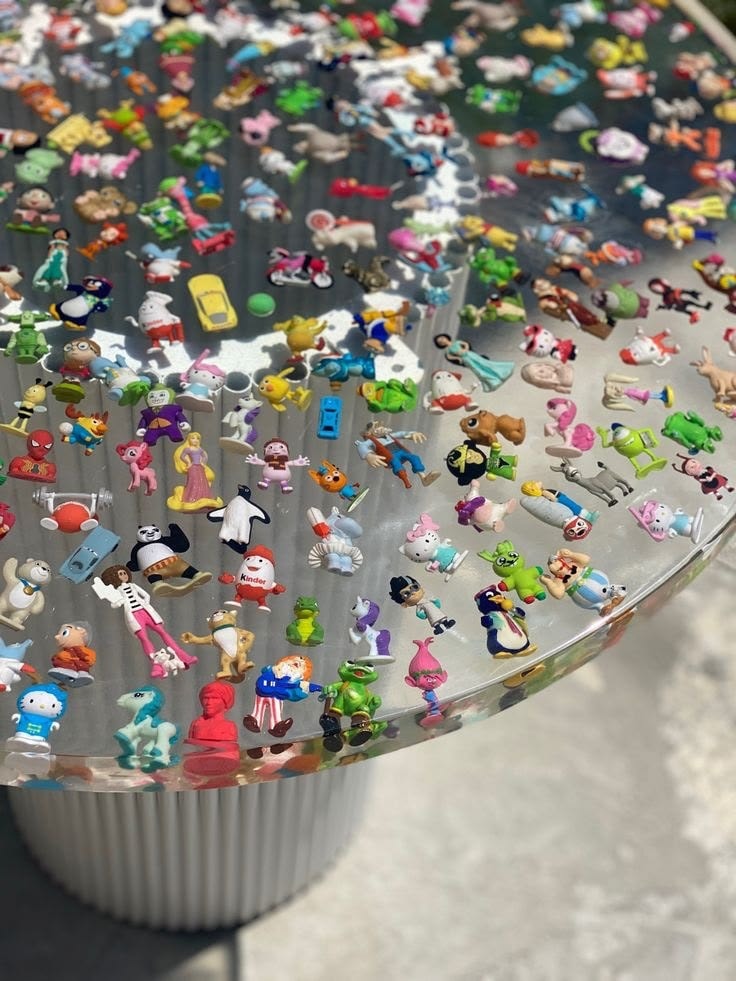 resin table full of mini figures (photo 2 of 2)