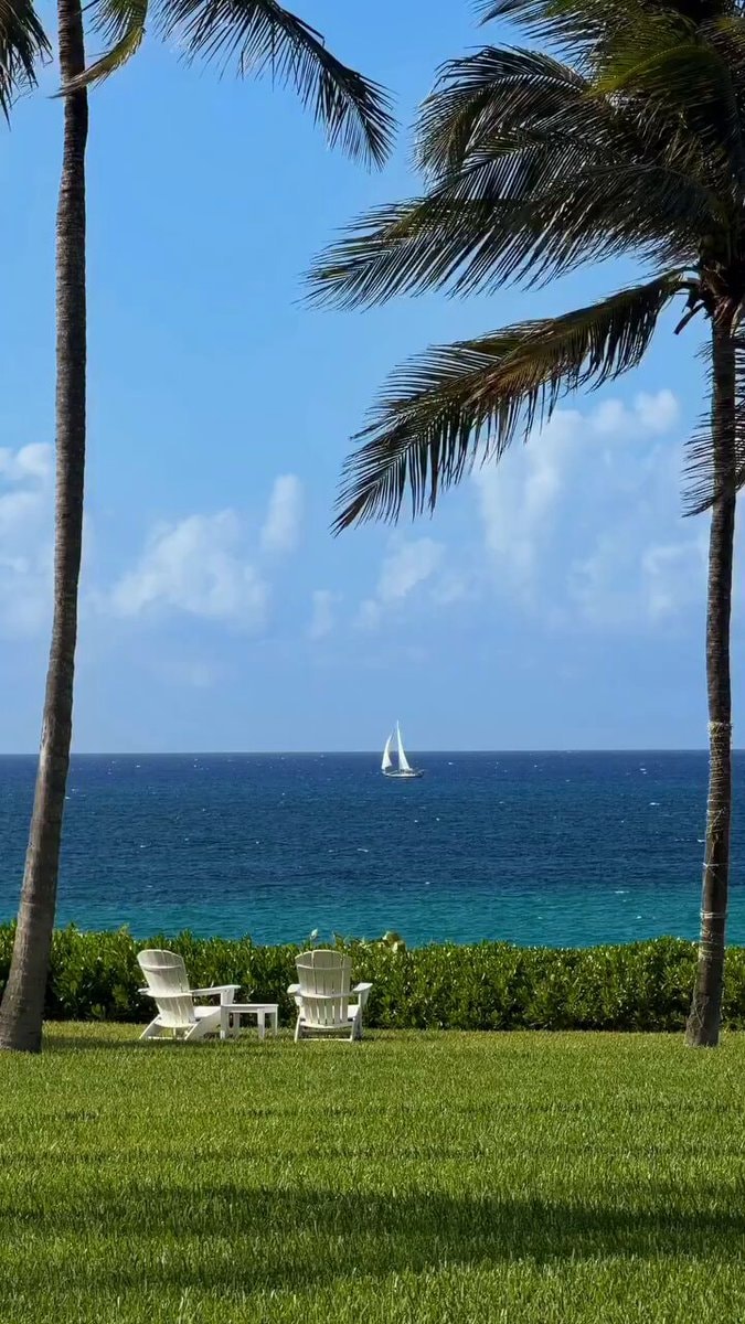 Beach chairs with ocean view