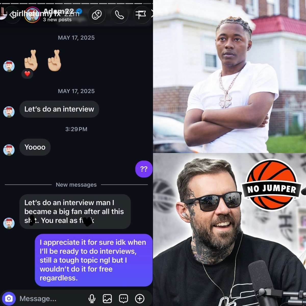 Reggie declines Adam22 interview