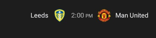 Leeds match graphic