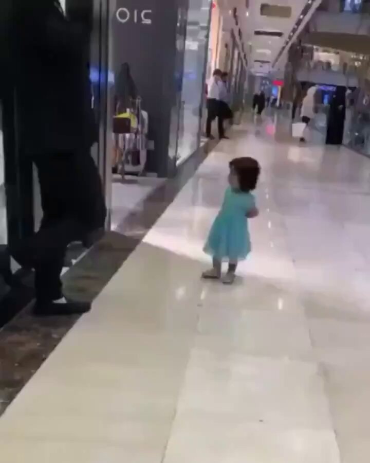 Little girl matches mom's perfume