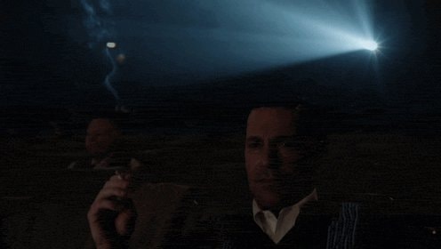 man smoking cigar reaction