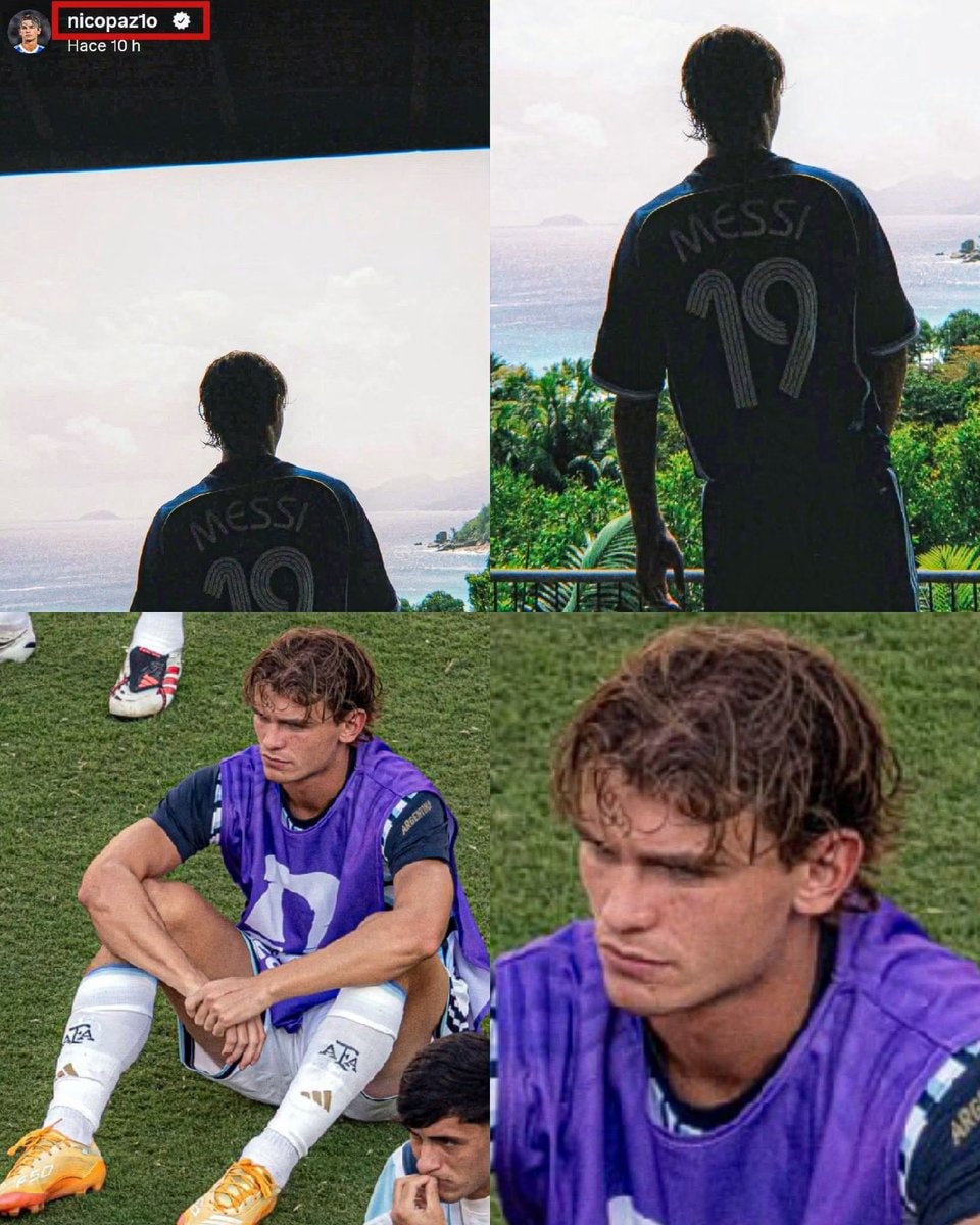 Nico Paz Messi 2006 jersey tribute