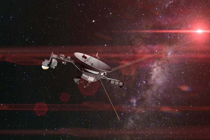 Voyager 1 one light-day from Earth