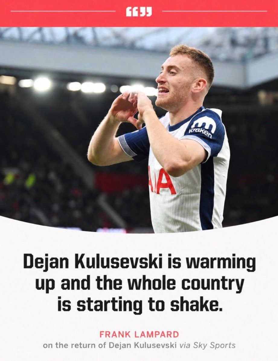 Frank Lampard on Dejan Kulusevski return
