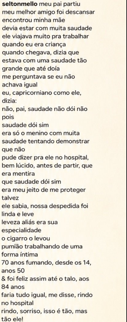 Selton Mello farewell text (photo 2 of 4)