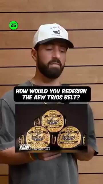 Swerve Strickland redesigns AEW Trios belt Swerve Strickland redesigns AEW Trios belt