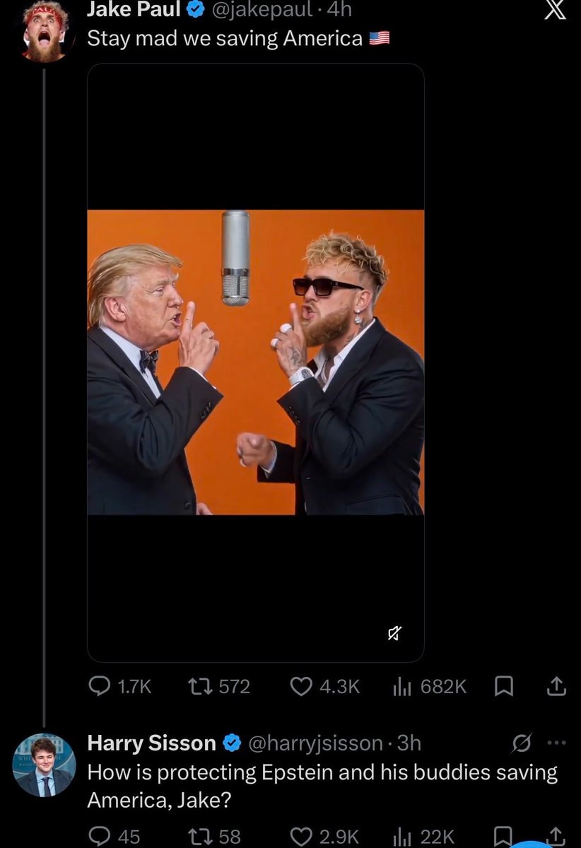 Harry Sisson responds to Jake Paul Trump edit