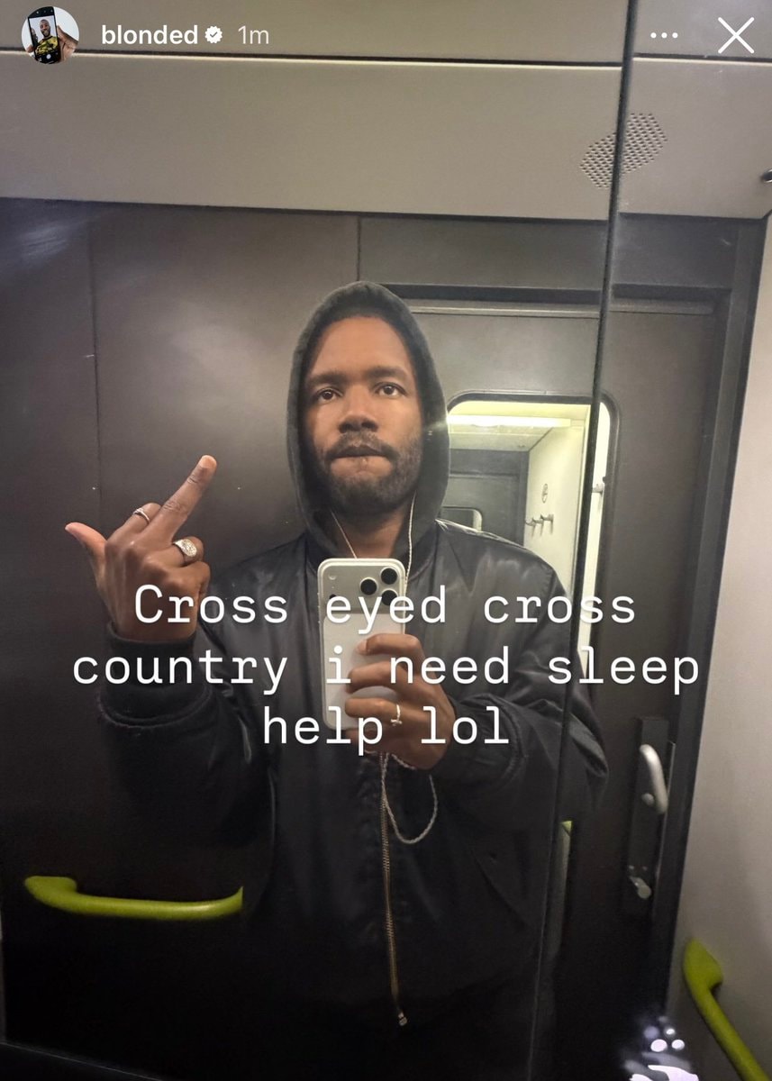 Frank Ocean IG stories Frank Ocean IG stories