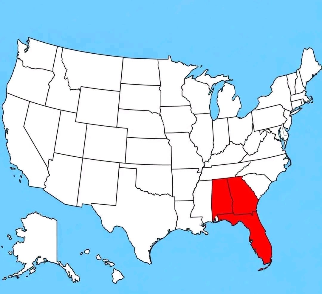 hypothetical US state map hypothetical US state map