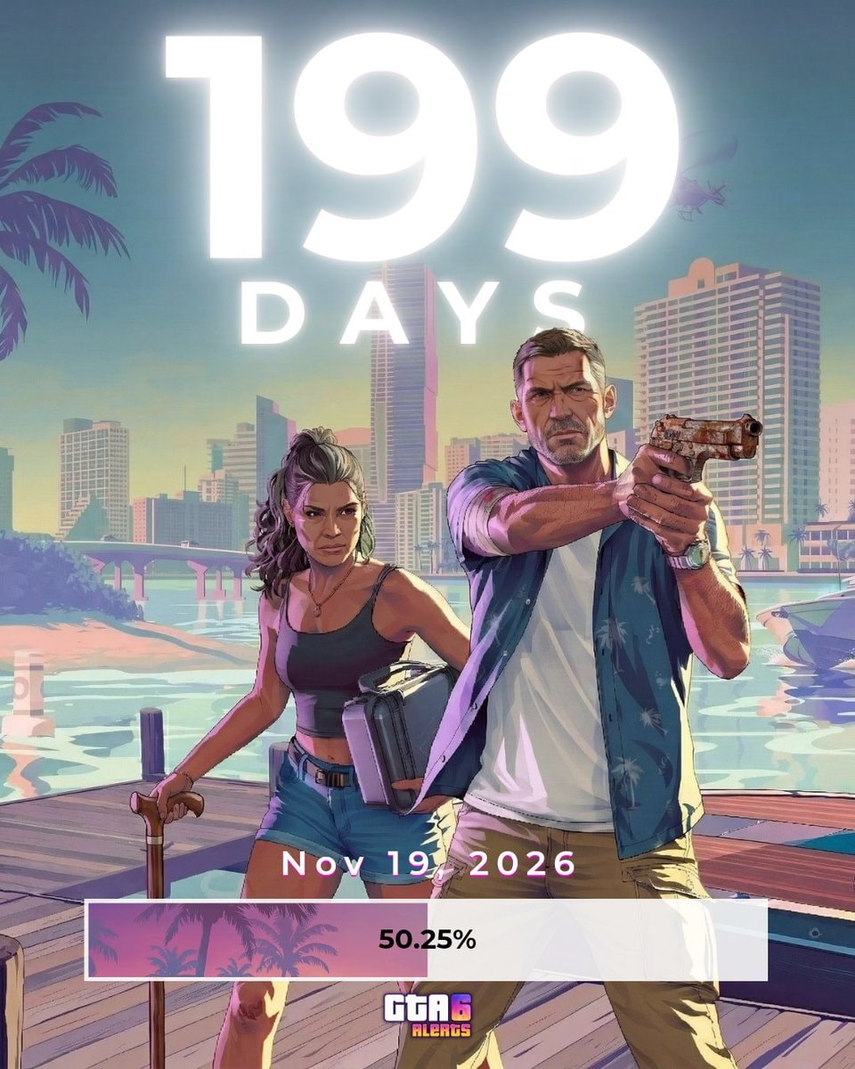 GTA 6 199 Days Left ⏳