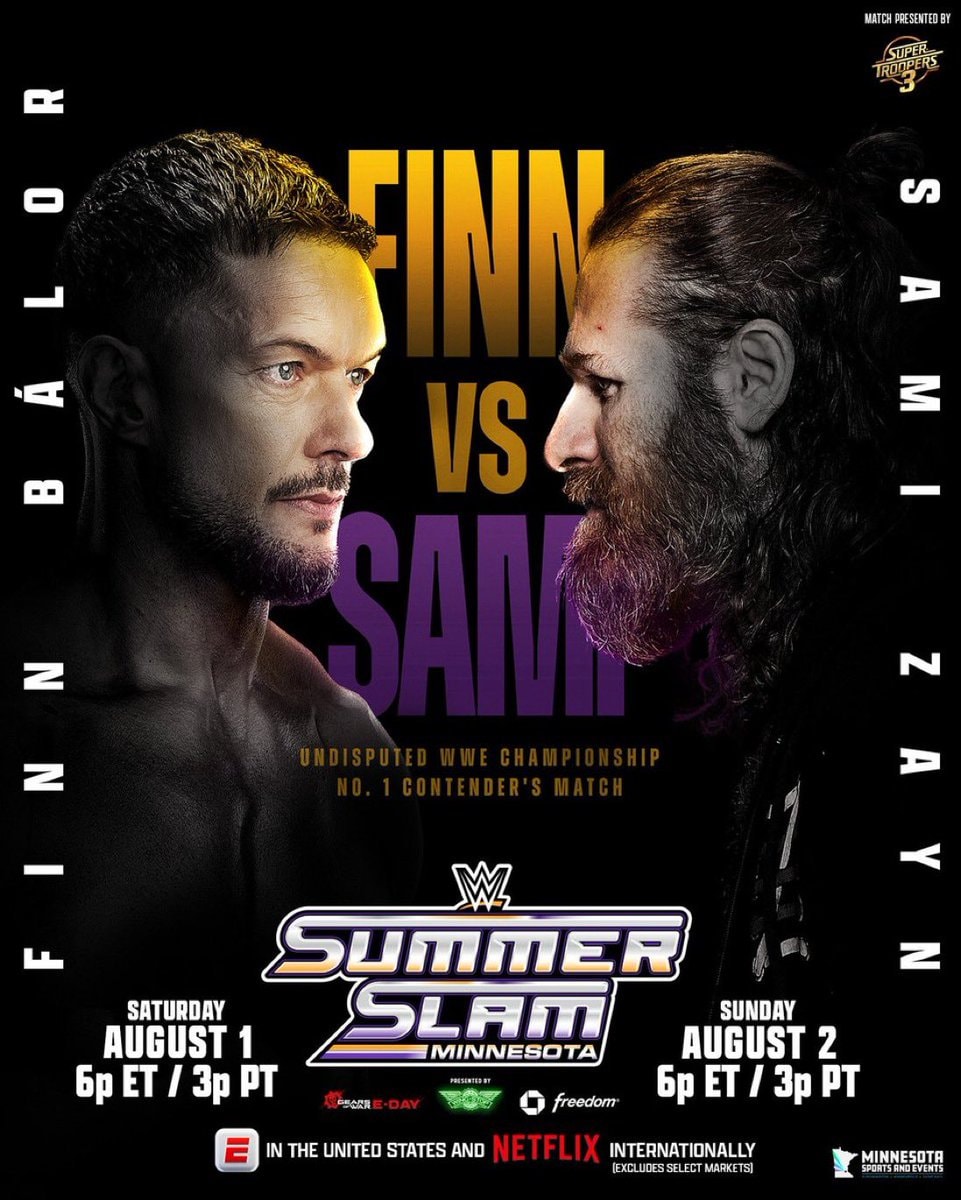 Finn Balor Sami Zayn SummerSlam Night Two