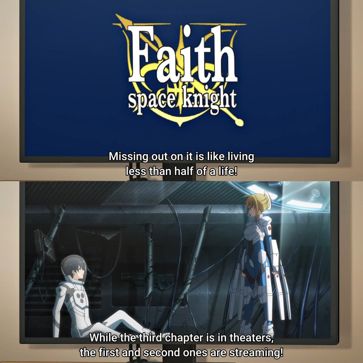 Faith space knight parody FATE/STAY NIGHT
