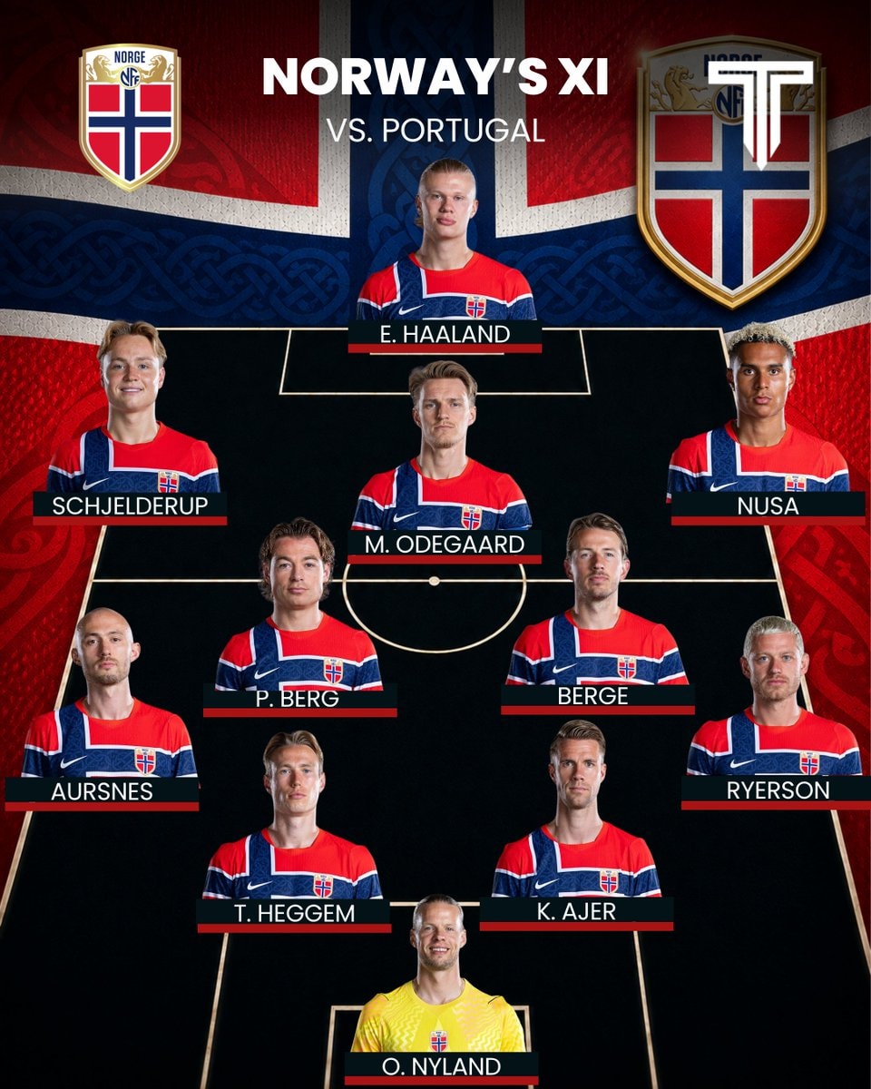 Norway XI vs Portugal Nations League