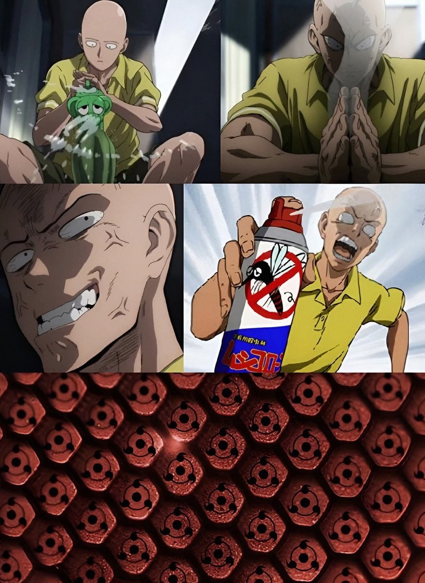 Saitama strongest opponent mosquito fan art