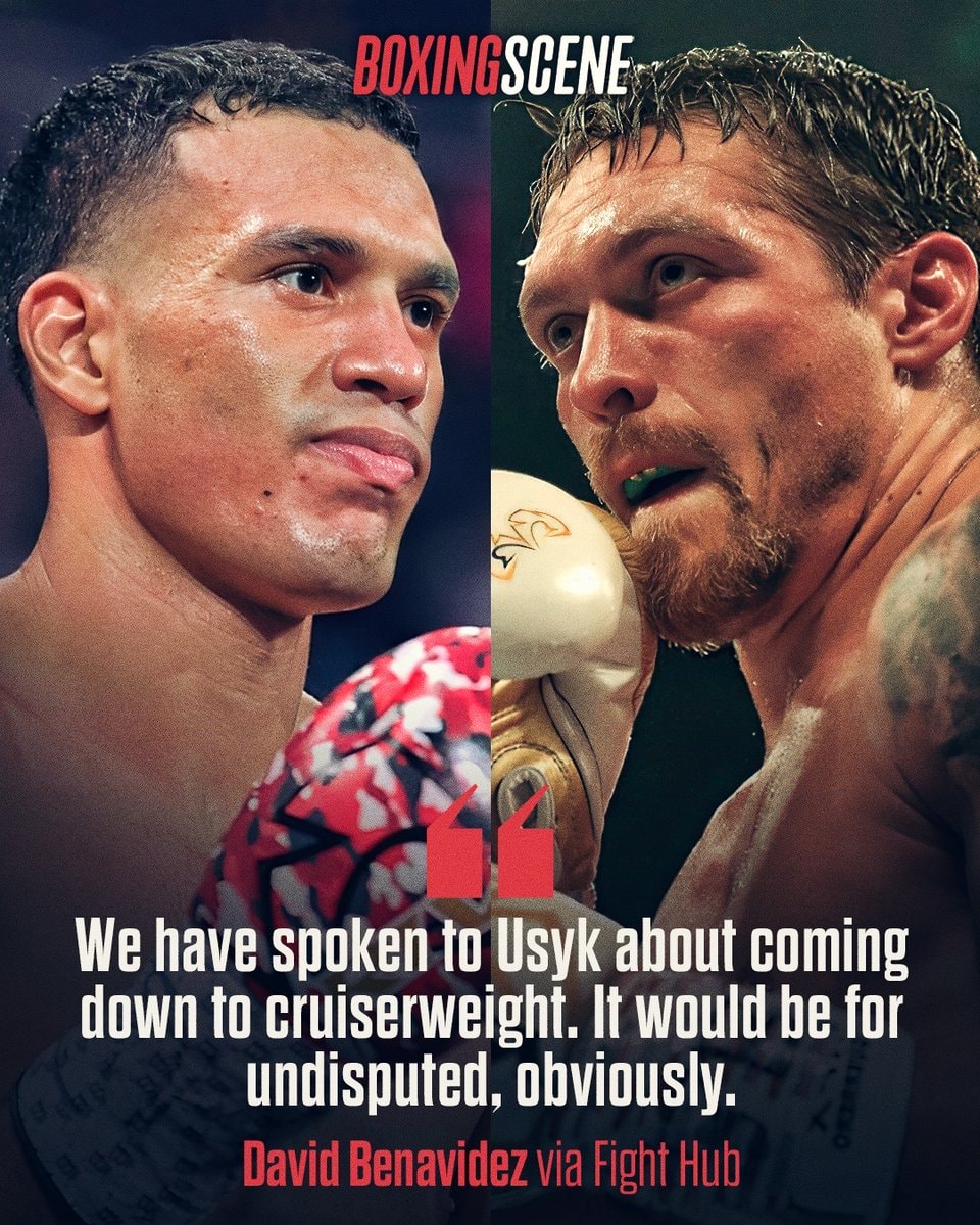 David Benavidez vs Oleksandr Usyk cruiserweight
