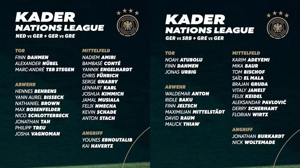 Jurgen Klopp Germany Nations League squad
