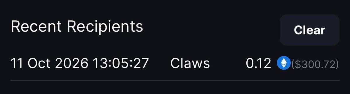 Claws congratulation moment