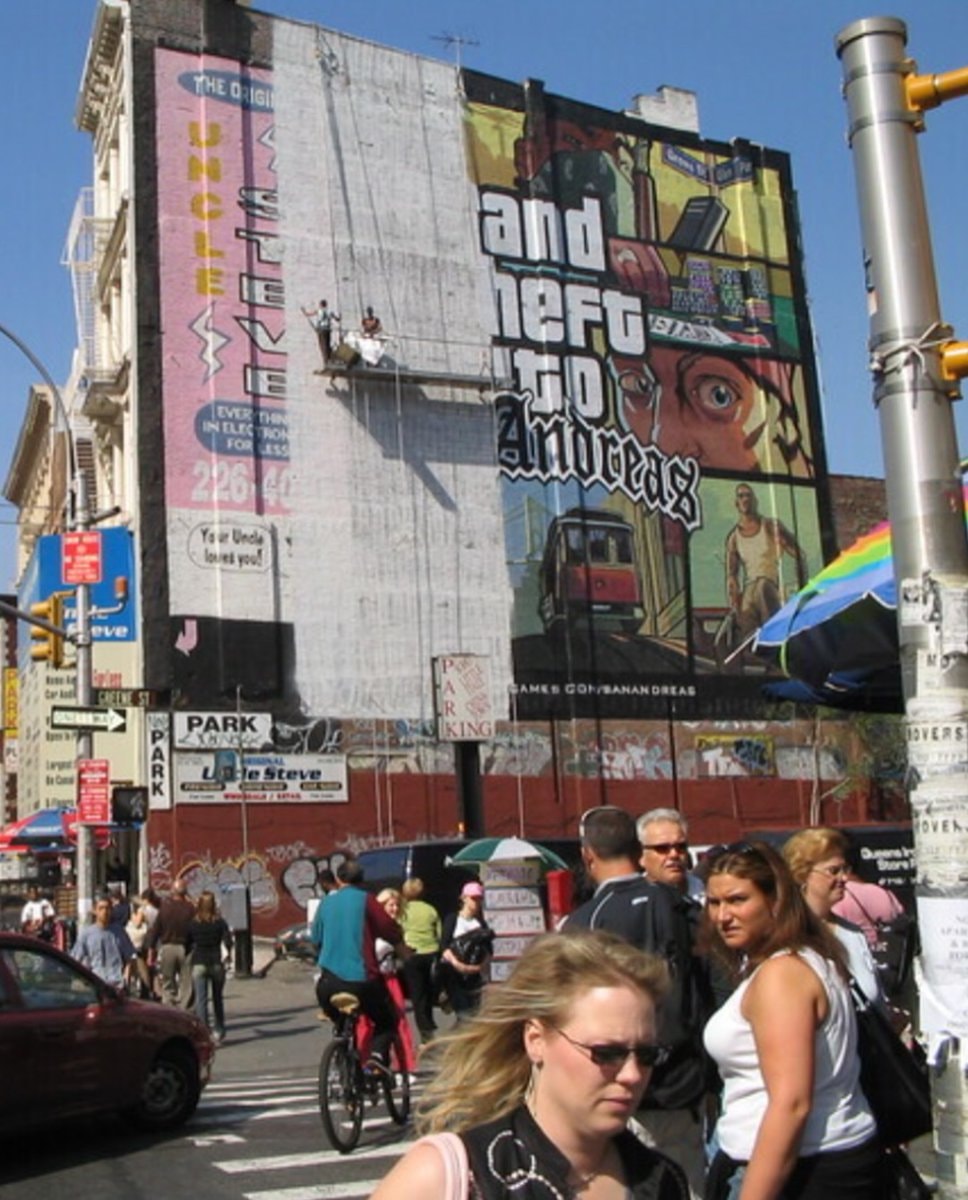 GTA 6 Colossal Media Rockstar mural