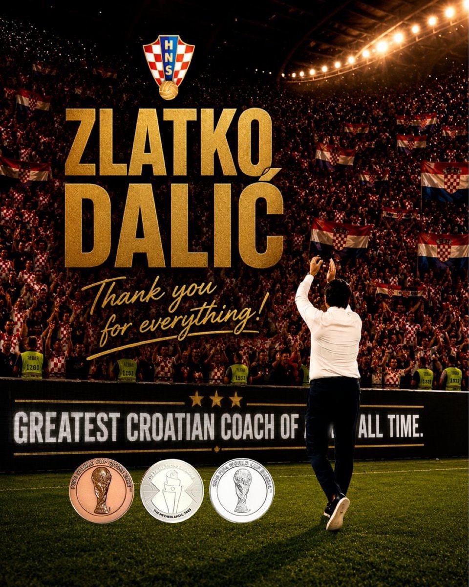 Zlatko Dalić tribute Croatia