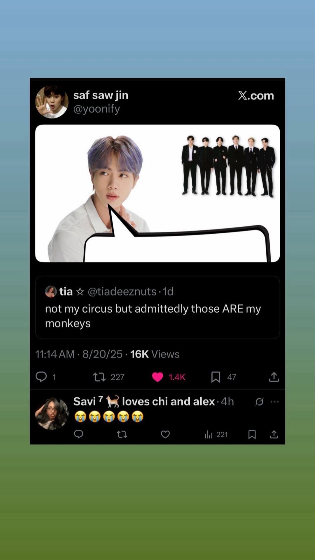 Jin shenanigans Jin shenanigans