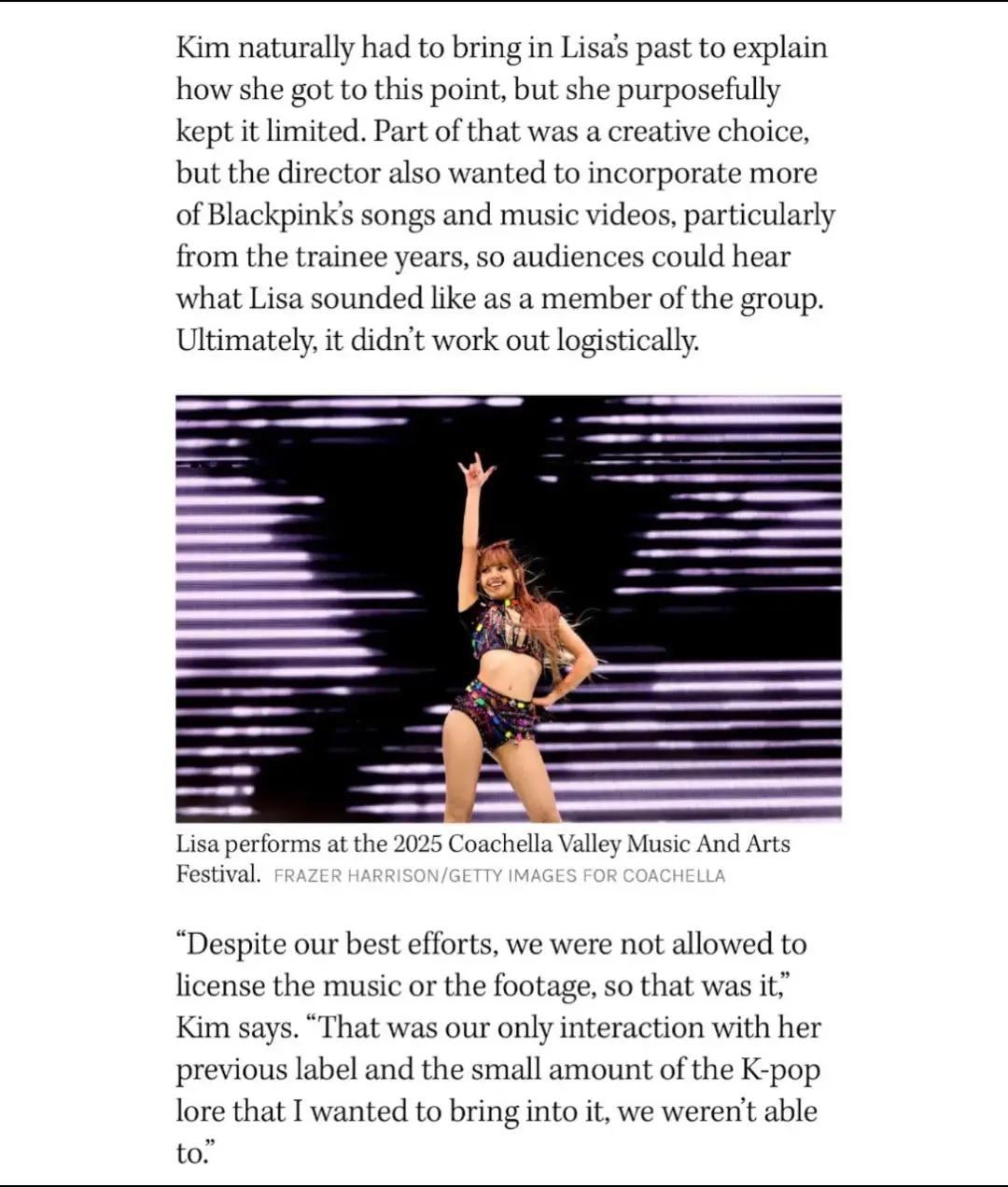Sue Kim on BLACKPINK trainee era exclusions (photo 2 of 2)