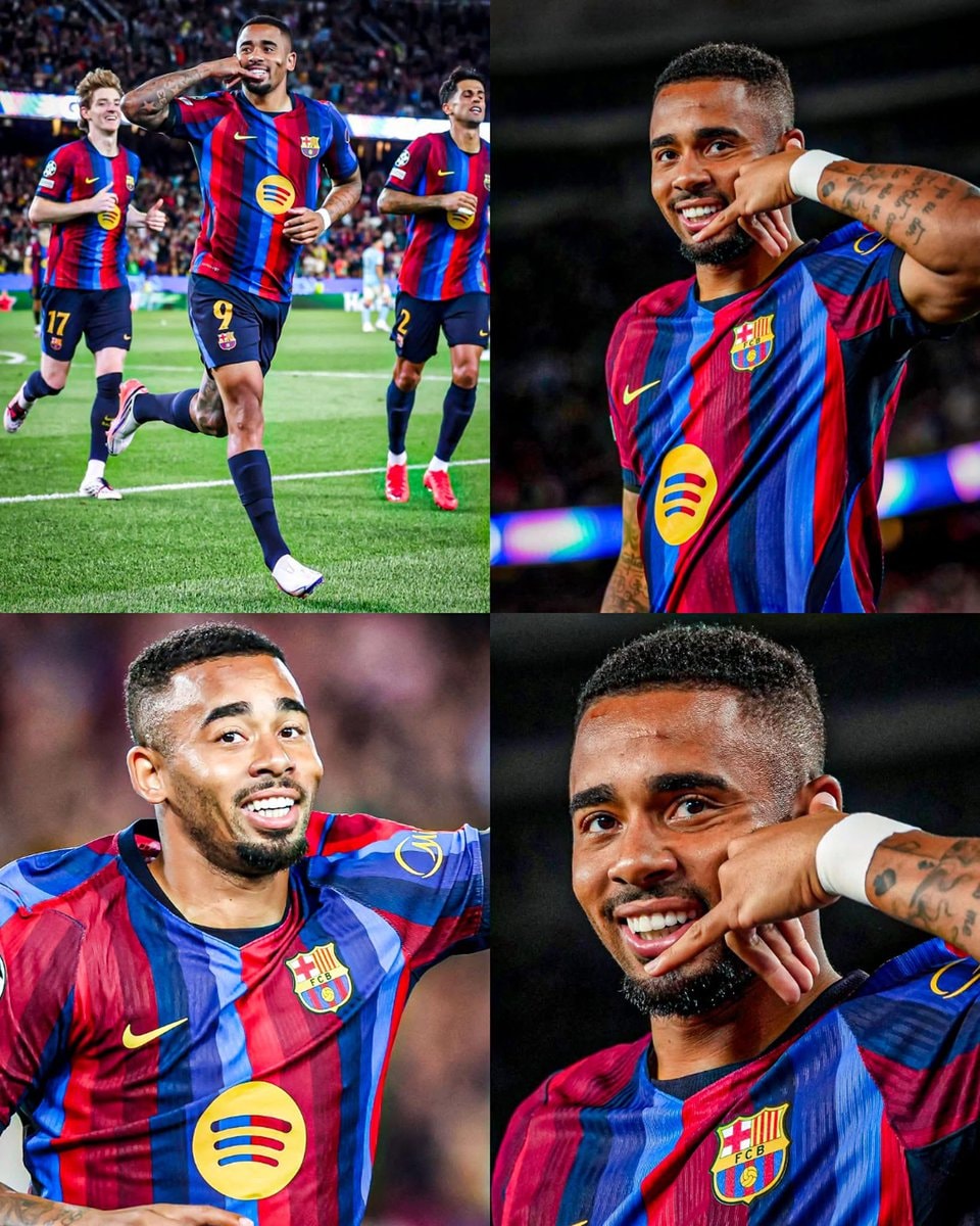 Gabriel Jesus first goal Barcelona