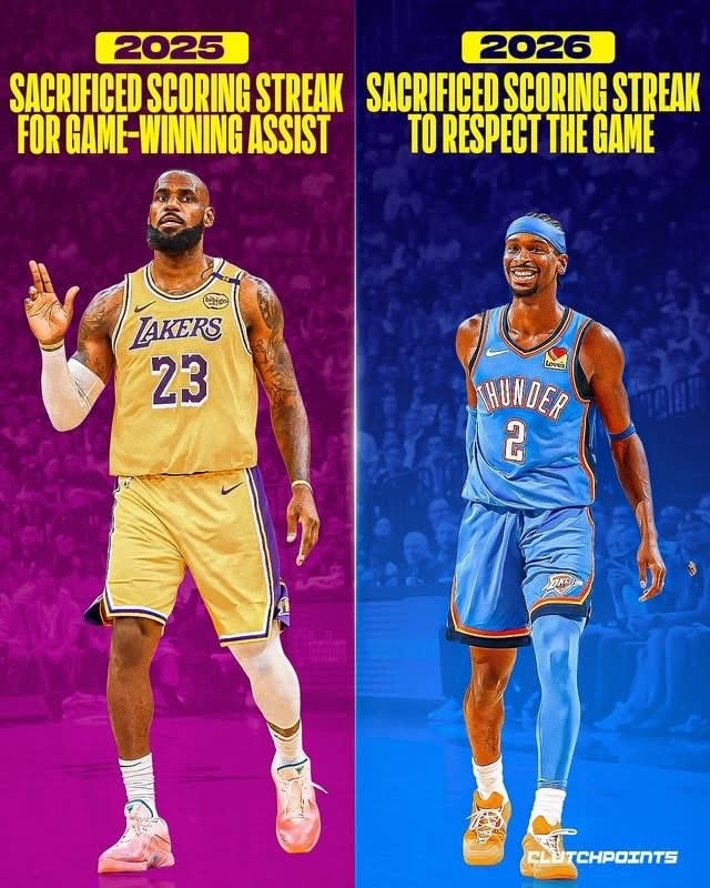 LeBron and SGA streak endings