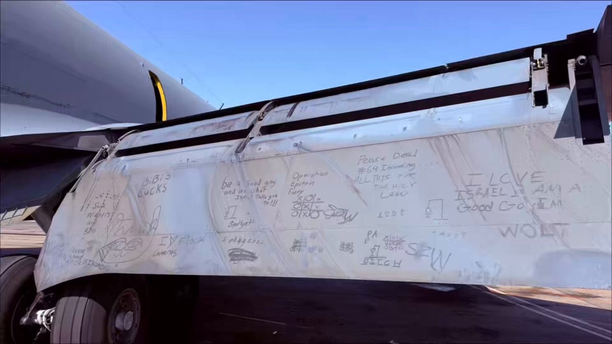 US soldiers Middle East graffiti