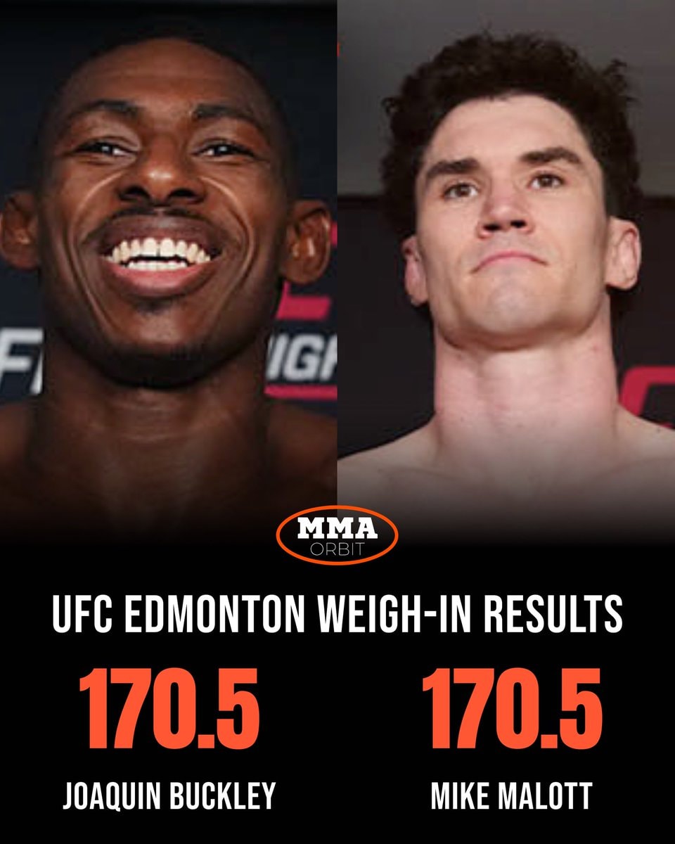 UFC Edmonton weigh-in results UFC Edmonton weigh-in results