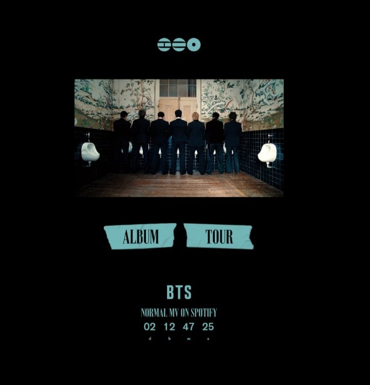 BTS Normal music video Spotify July 17 (photo 2 of 2)