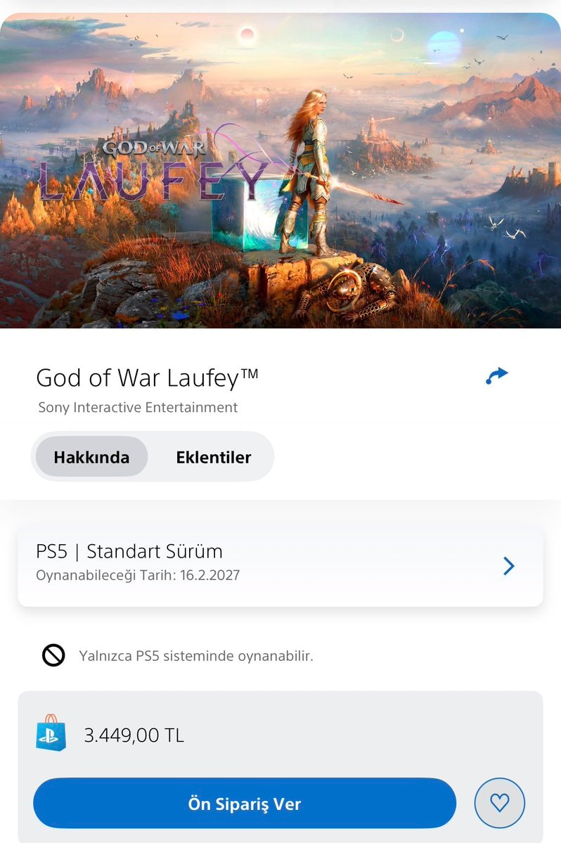 God of War Laufey pre-order