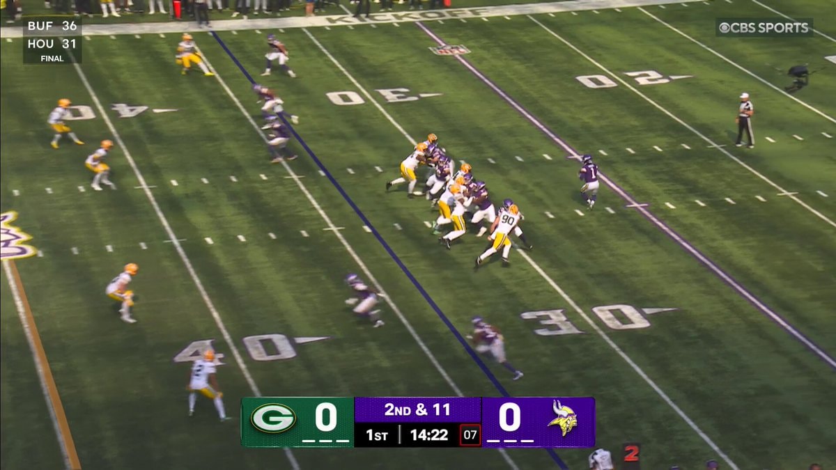 Kyler Murray first pass to Vikings