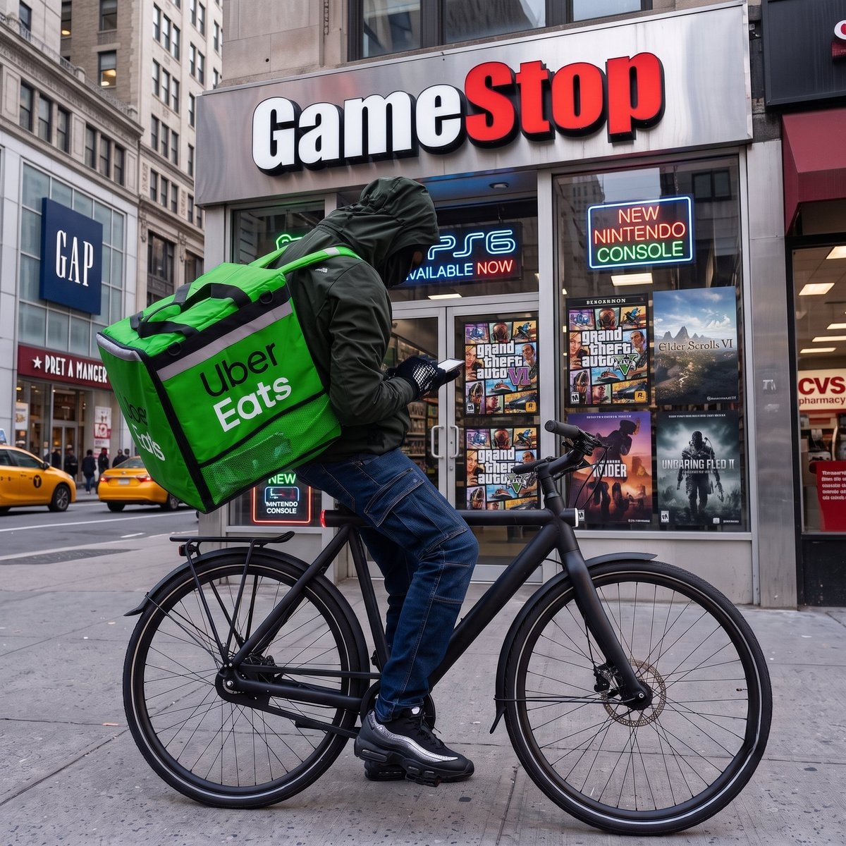 GameStop Uber Eats delivery