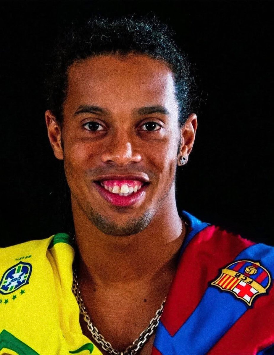 Ronaldinho Brazil Barcelona split jersey Ronaldinho Brazil Barcelona split jersey