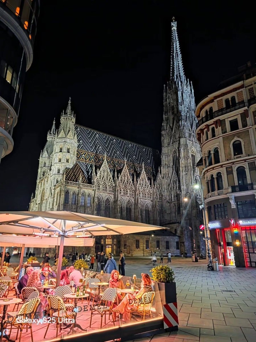 Vienna Austria cathedral night (photo 2 of 2)